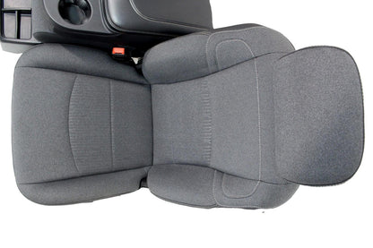2002 - 2025 Dodge Ram Black & Gray Cloth Front Seats with Jump Seat Console