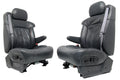 1999 - 2002 GMC Sierra Chevy Silverado Seats, Graphite Off-Black Leather, Power