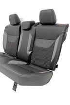 2012 - 2018 Ford Focus ST Recaro Rear Seats, Black Leather Smoke Gray Cloth