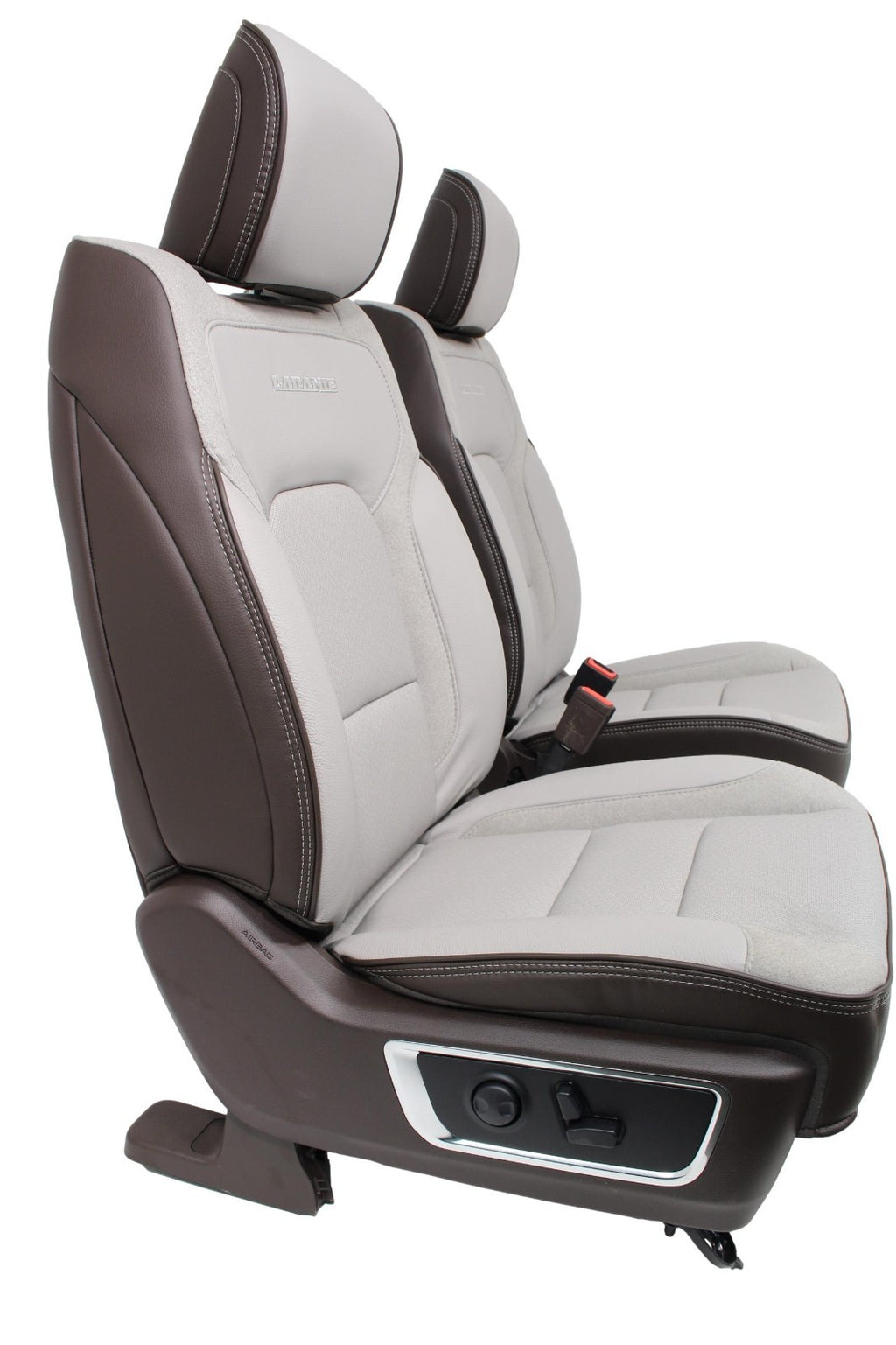 2019 - 2025 Ram 1500 Seats, Crew Cab Set, Laramie Leather, Salt Gray Bison Brown