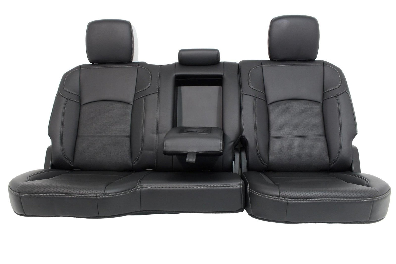 2009-2024 Dodge Ram Rebel Black Leather Heated & Cooled Front and Rear Seats