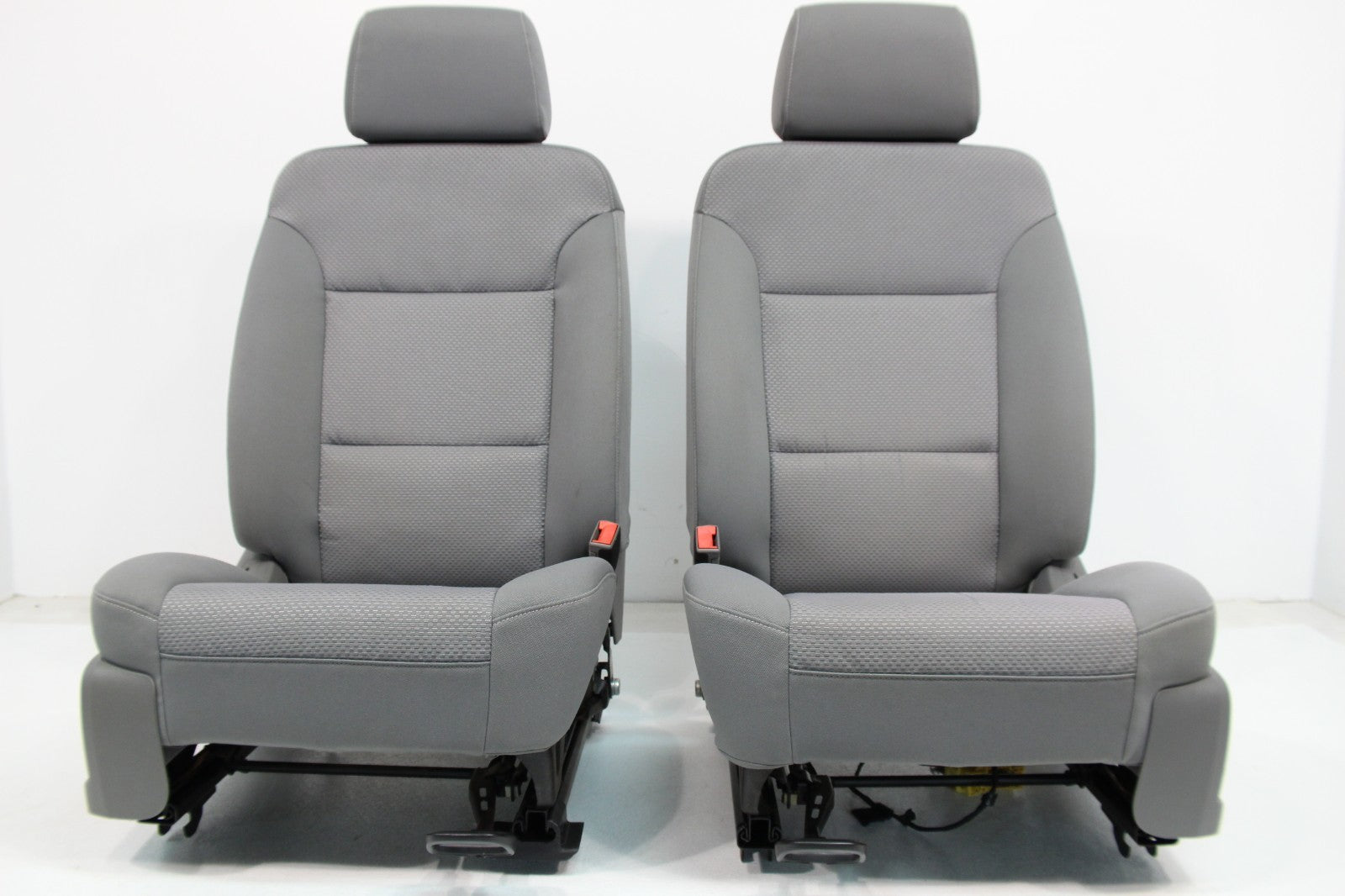 2014 - 2019 Sierra Chevy Silverado Front Seats, Gray Cloth Manual w/ Lumbar