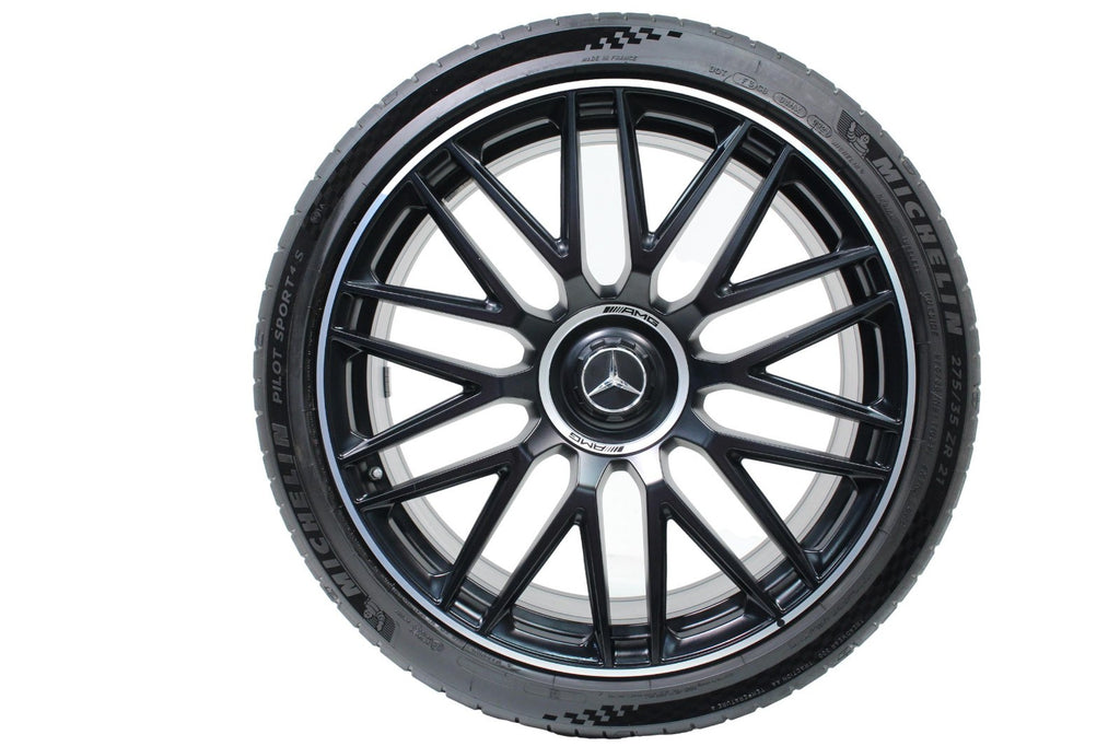 22 - 25 Mercedes SL63 AMG 21" Forged 10-Spoke Wheels Tires Michelin PS4S OEM Set