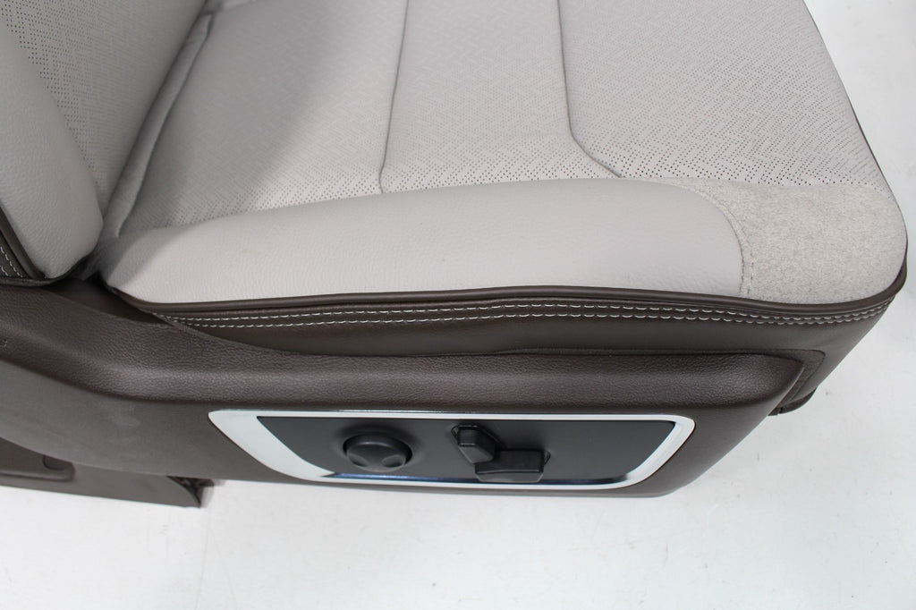 2019 - 2025 Ram 1500 Seats, Crew Cab Set, Laramie Leather, Salt Gray Bison Brown