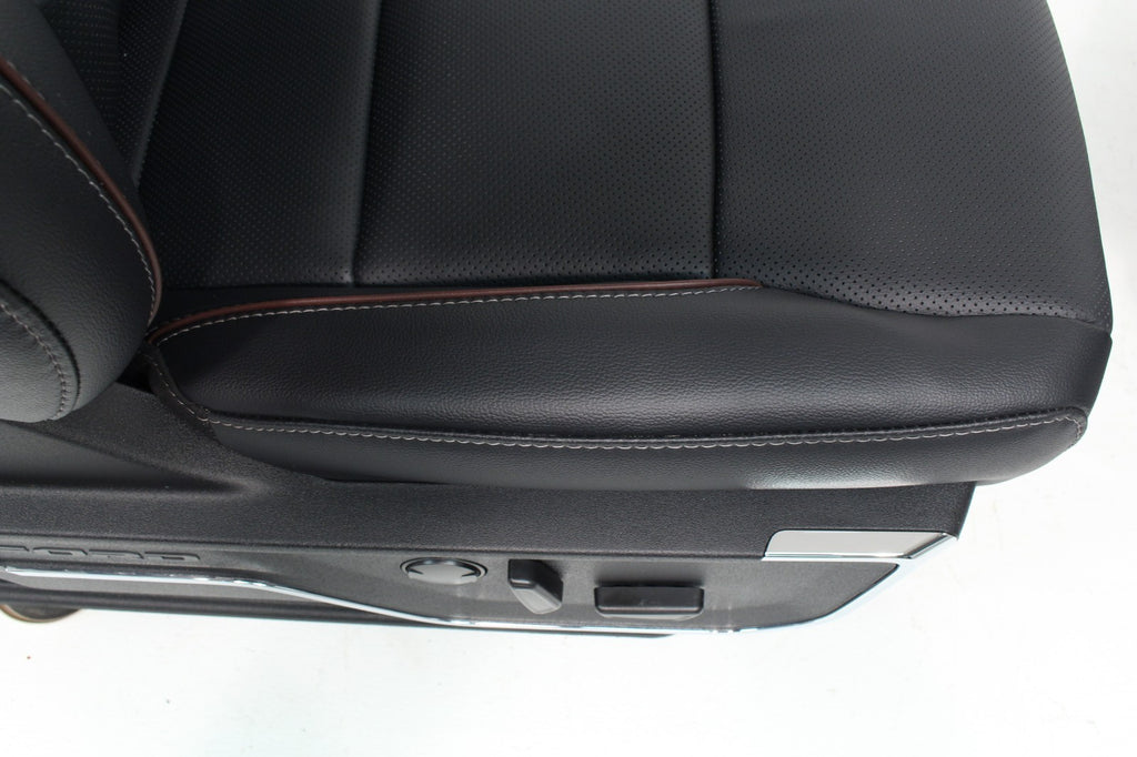 2021+ Ford F150 Super Duty Front Seats, Lariat Sport Black Leather Brown OEM