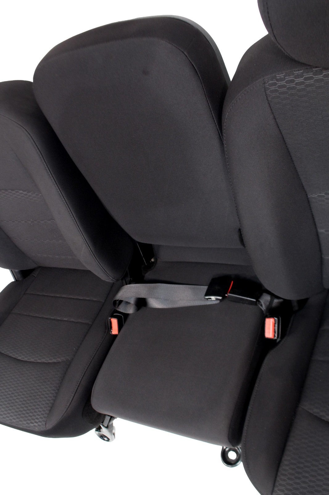 2009-2024 Dodge Ram Seats, Quad Cab Front & Rear, Manual Black Cloth w/ Jumpseat