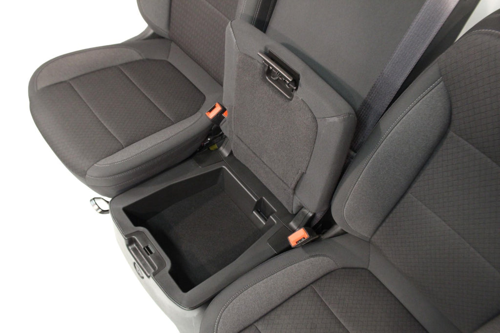 2019 - 2026 Chevy Silverado Split Bench Seat, LT Black Cloth w/ Power Driver