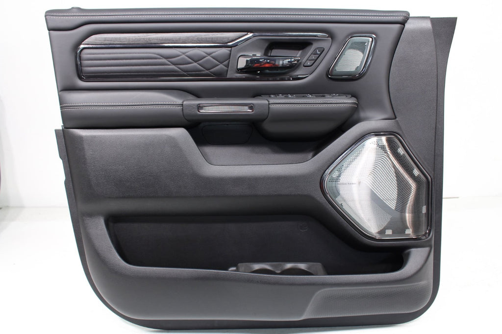 2019-2026 Ram 1500 Door Panels, Crew Cab Limited Black Quilted Leather, 0 MILES