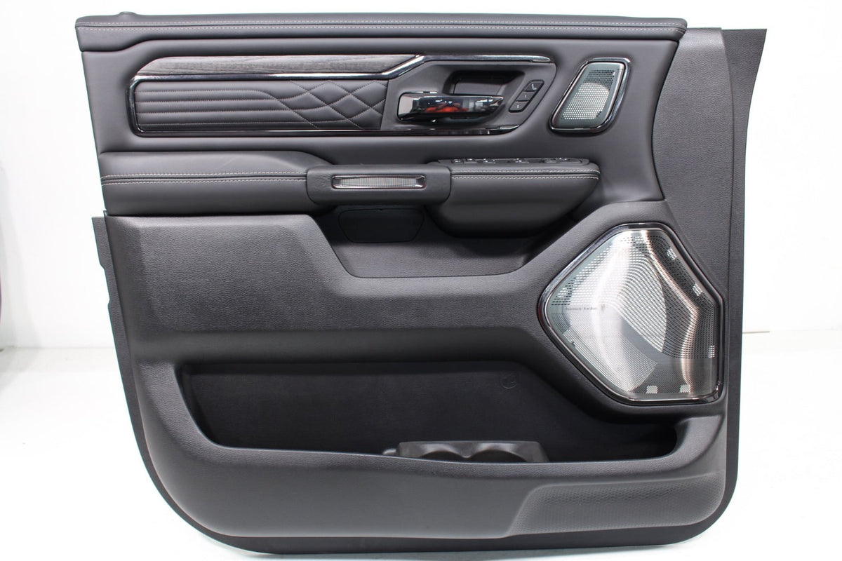 2019-2026 Ram 1500 Door Panels, Crew Cab Limited Black Quilted Leather, 0 MILES