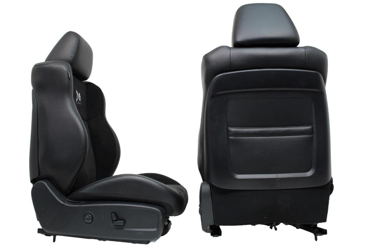 11-23 Dodge Charger SRT Seats, Scat Pack Black Alcantara Leather w/ Heat Cool