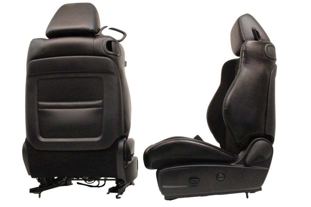 2008 - 2023 Dodge Challenger Seats Set,  Black Leather Suede w/ T/A Embroidery