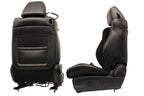 2008 - 2023 Dodge Challenger Seats Set,  Black Leather Suede w/ T/A Embroidery