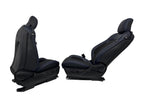 24-26 Ford Mustang Dark Horse Coupe Front Seats, Black Indigo Blue Leather Suede