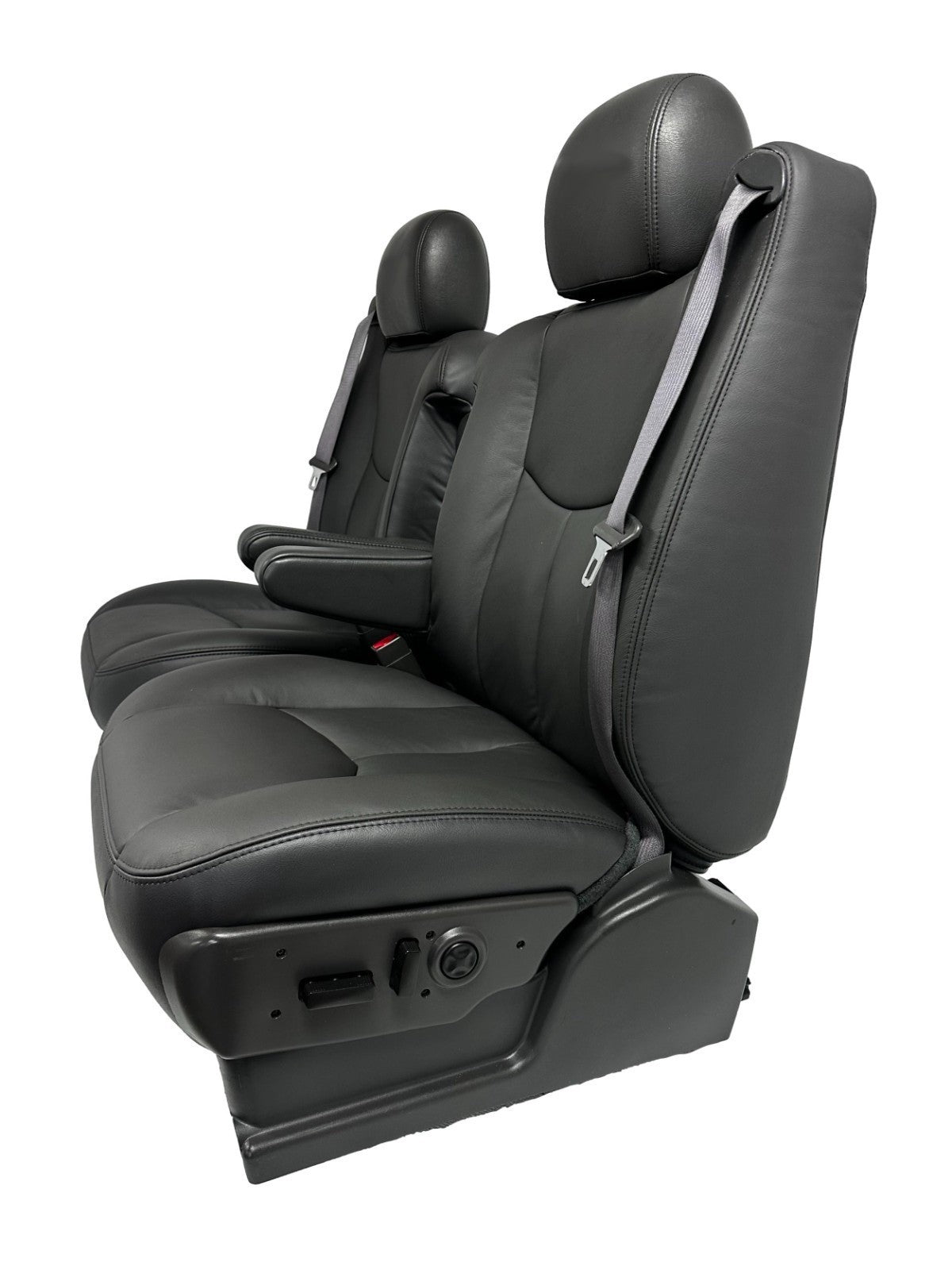 1999 - 2006 Chevy Silverado Front Seats, LT New Leather Dark Pewter Power Heated