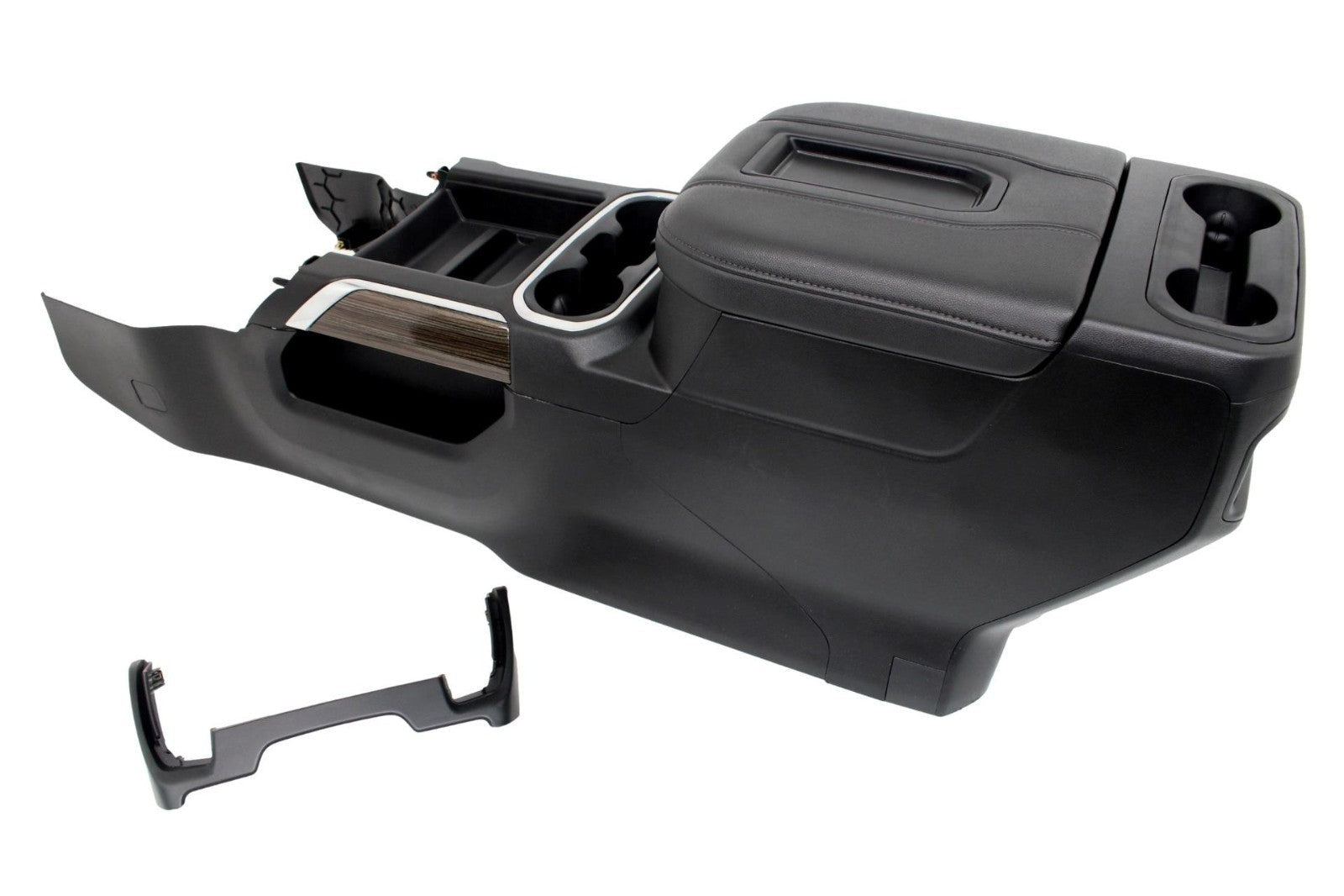 2019 - 2025 Chevy Sierra Silverado Center Console, LTZ Black Anteak Wood Grain