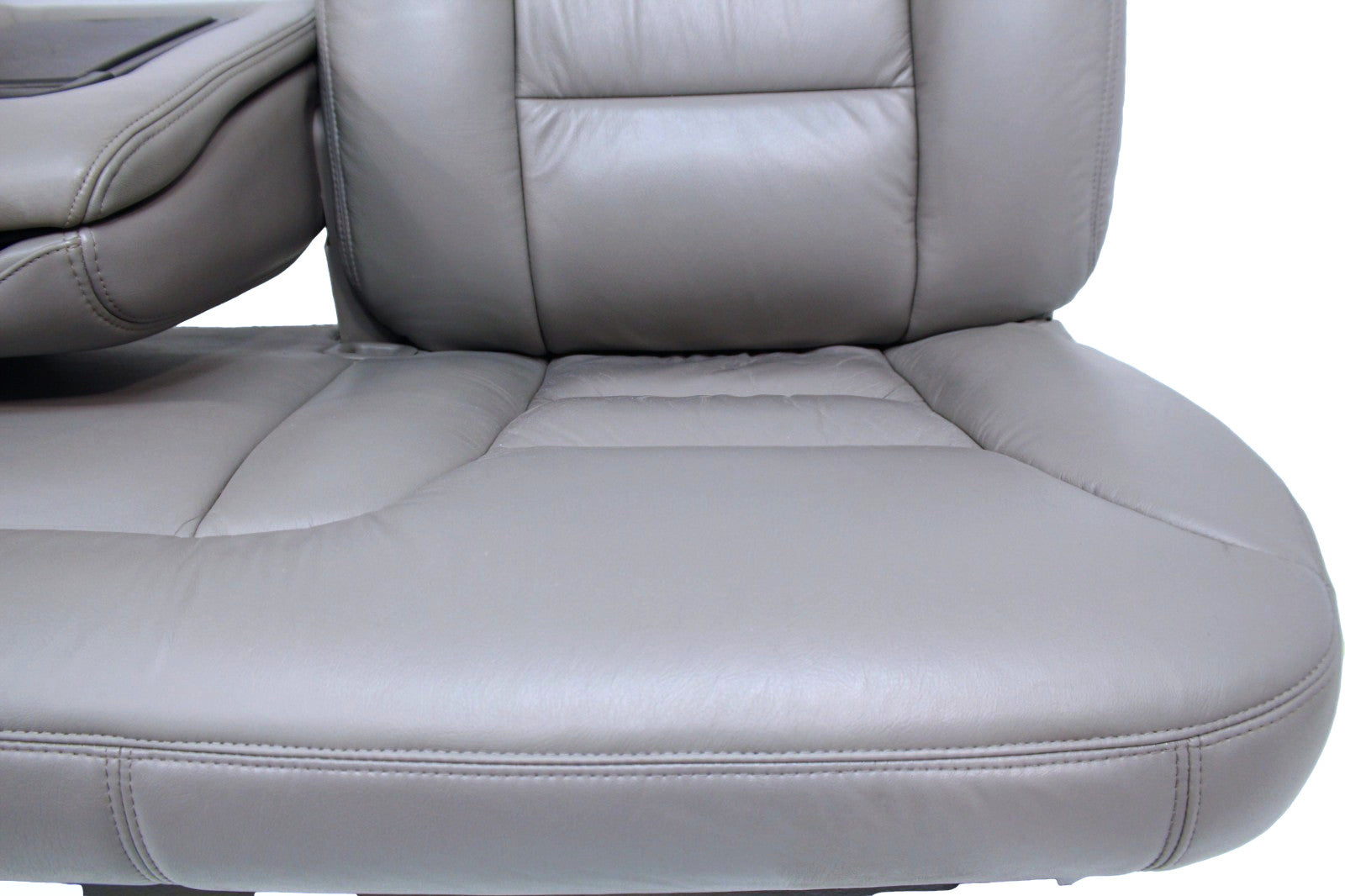 1995-2000 Tahoe Sierra Silverado Seats 60-40 Bench Gray Leather Power w/ Folding