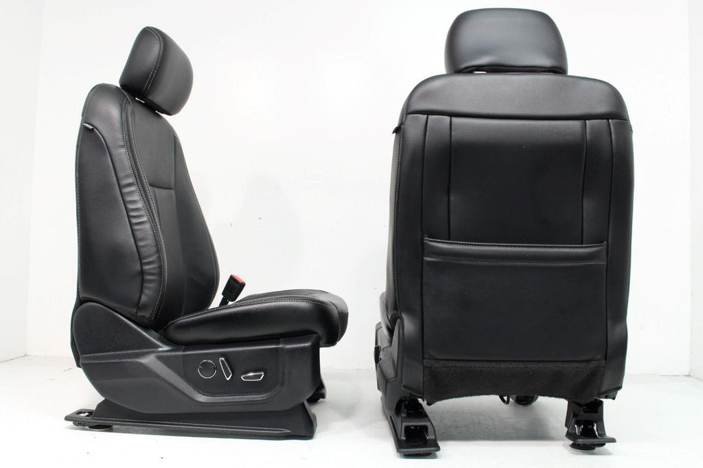 2015 - 2022 Ford F-150 Super Duty Front Seats, Lariat Black Leather Heated Cool