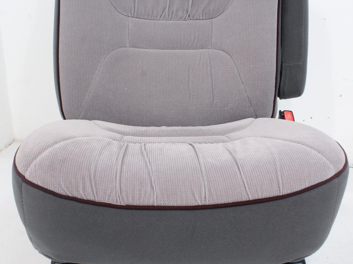 Ford Econoline Front Bucket Seats, Powered Gray Cloth w/ Folding Armrests, 1997+
