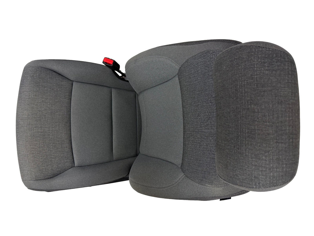 2021-2026 Ford F-150 Front Seats, XLT Mid 302A Gray Cloth OEM Dual Power Heated