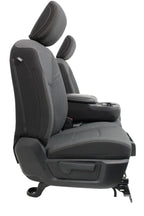 2002 - 2025 Dodge Ram Black & Gray Cloth Front Seats with Jump Seat Console