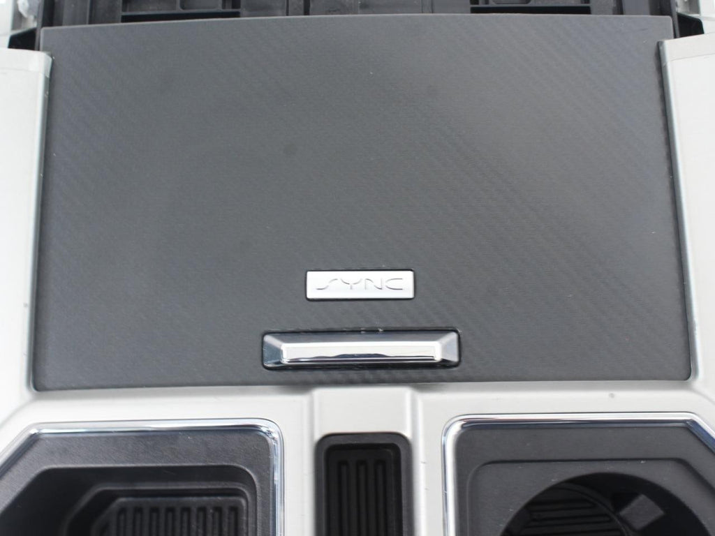 15-22 Ford Truck Center Console & Install Kit w/o Shifter - Black Leather Lariat