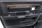 2013-2018 Ram Crew Cab Door Panel Set, Laramie Black Leather & Wood w/ Switches