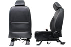 2007 - 2018 Jeep Wrangler JKU Seats Set, Oscar Mike Black Leather Freedom Edtn