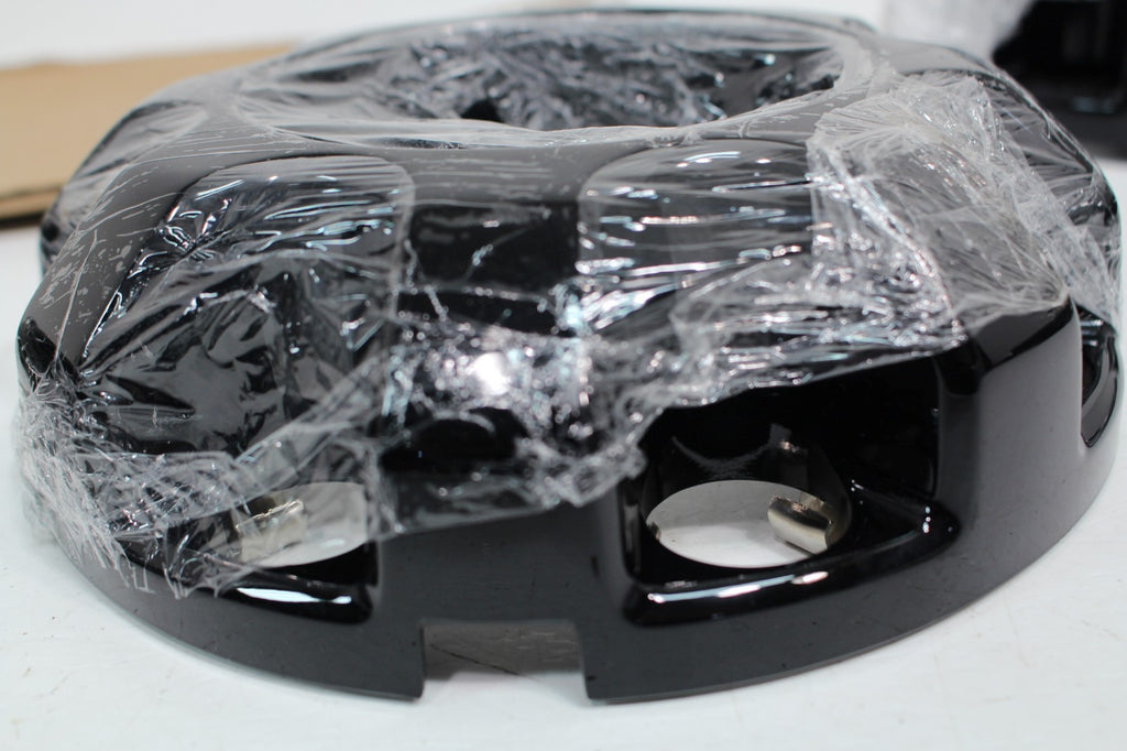 OEM '19-'26 Ford Super Duty Black 8 Lug Center Cap Set SRW 4WD KC3J-1A096 AA BC