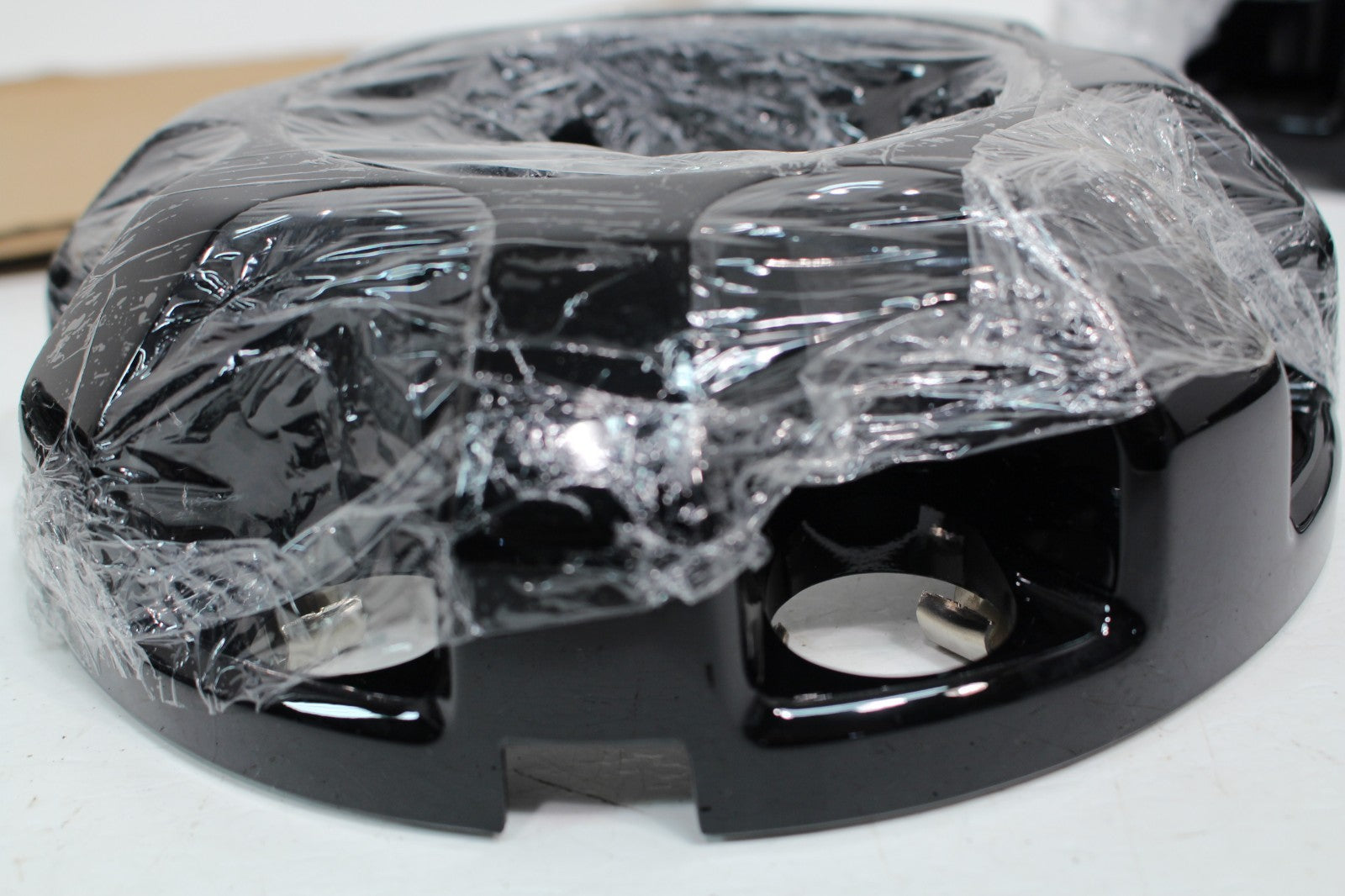 OEM '19-'26 Ford Super Duty Black 8 Lug Center Cap Set SRW 4WD KC3J-1A096 AA BC