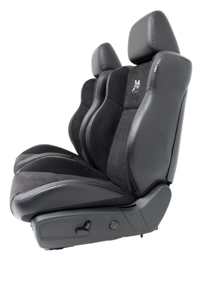 11-23 Dodge Charger SRT Seats, Scat Pack Black Alcantara Leather w/ Heat Cool
