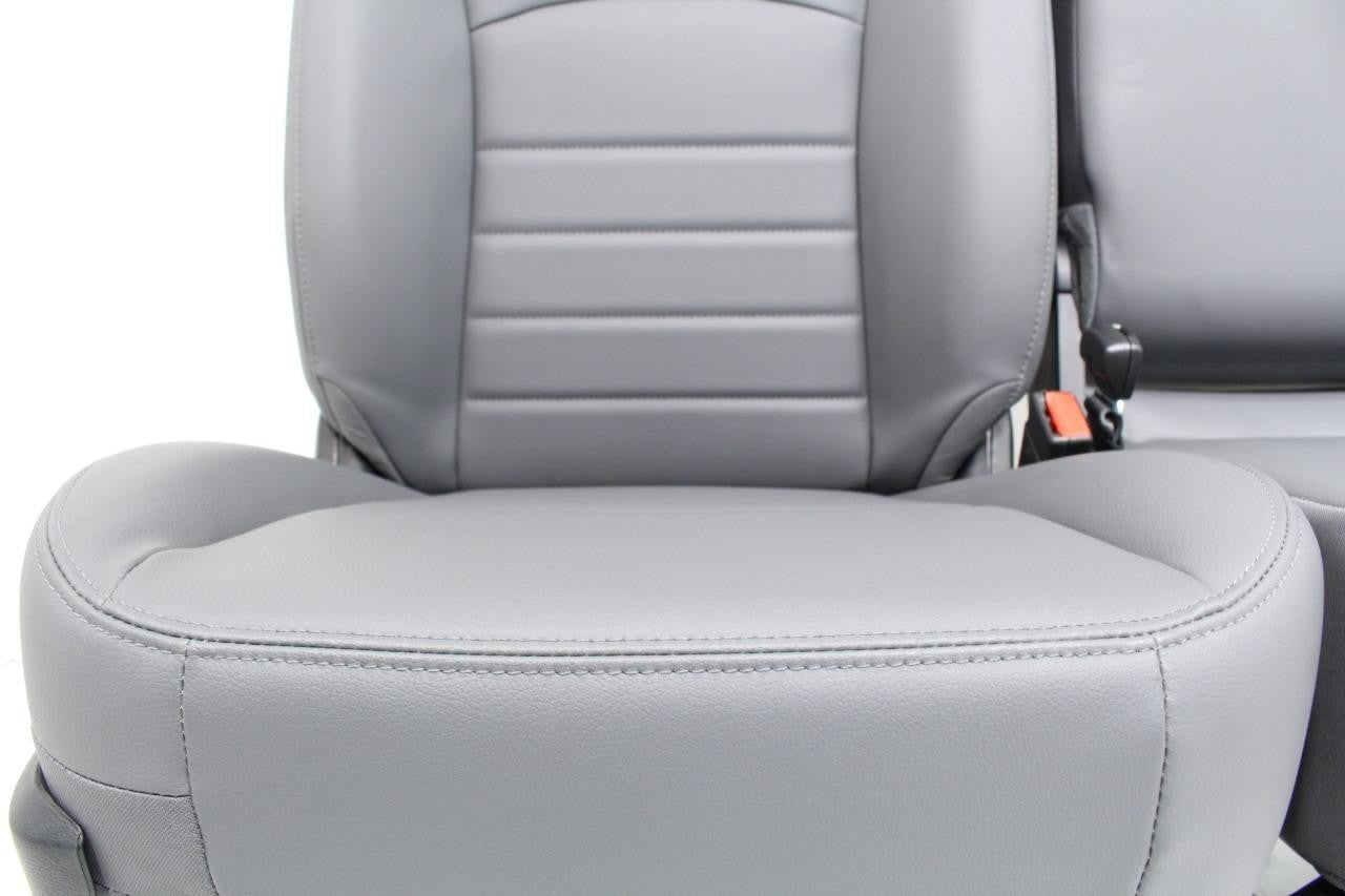 2009 - 2018 Dodge Ram Front Seats, Gray Vinyl Manual Bench w/ Center Fits 2002+