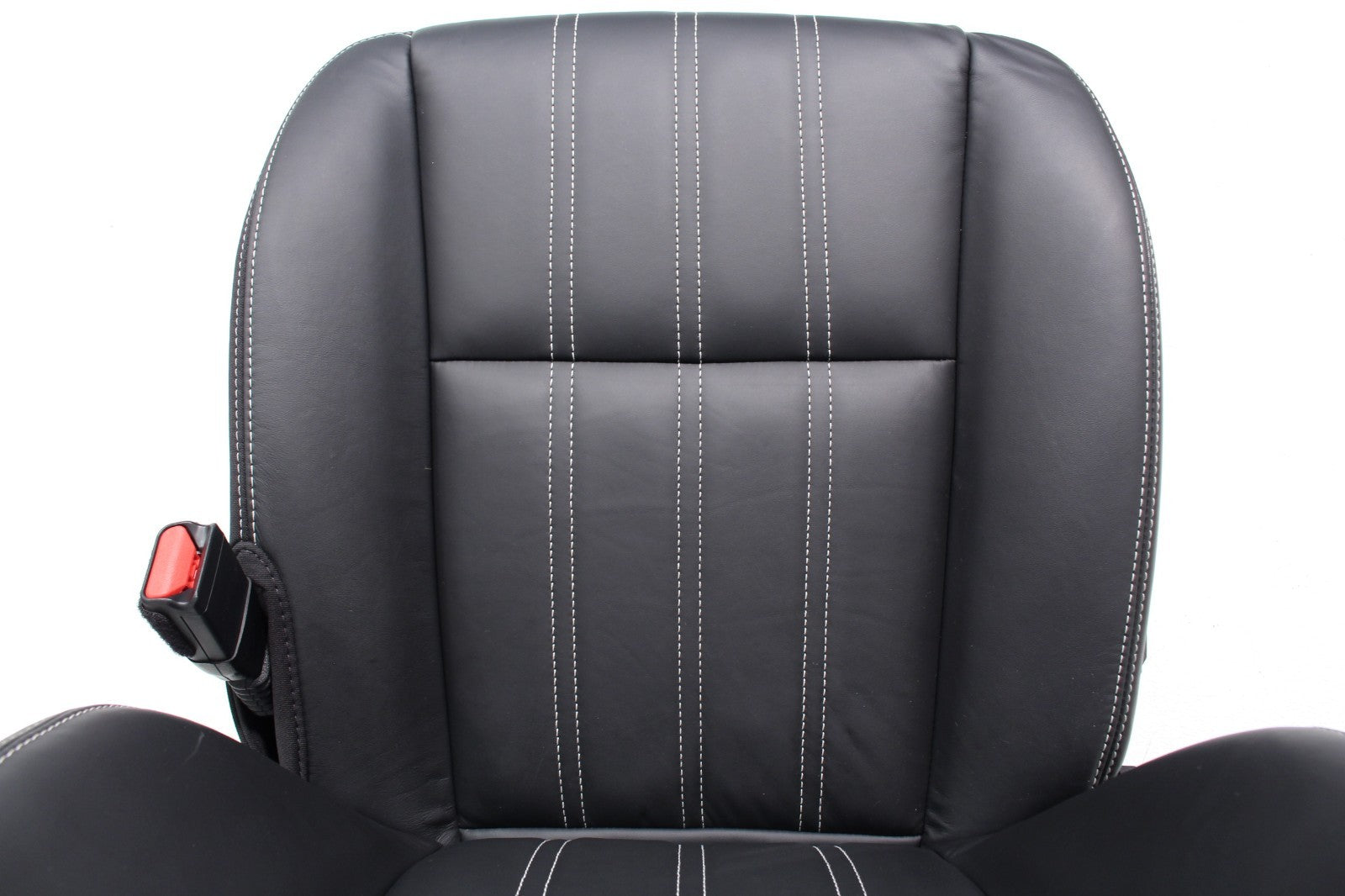 2011 - 2023 Chrysler 300 S Black Leather Front Seats, White Stitching, Heated