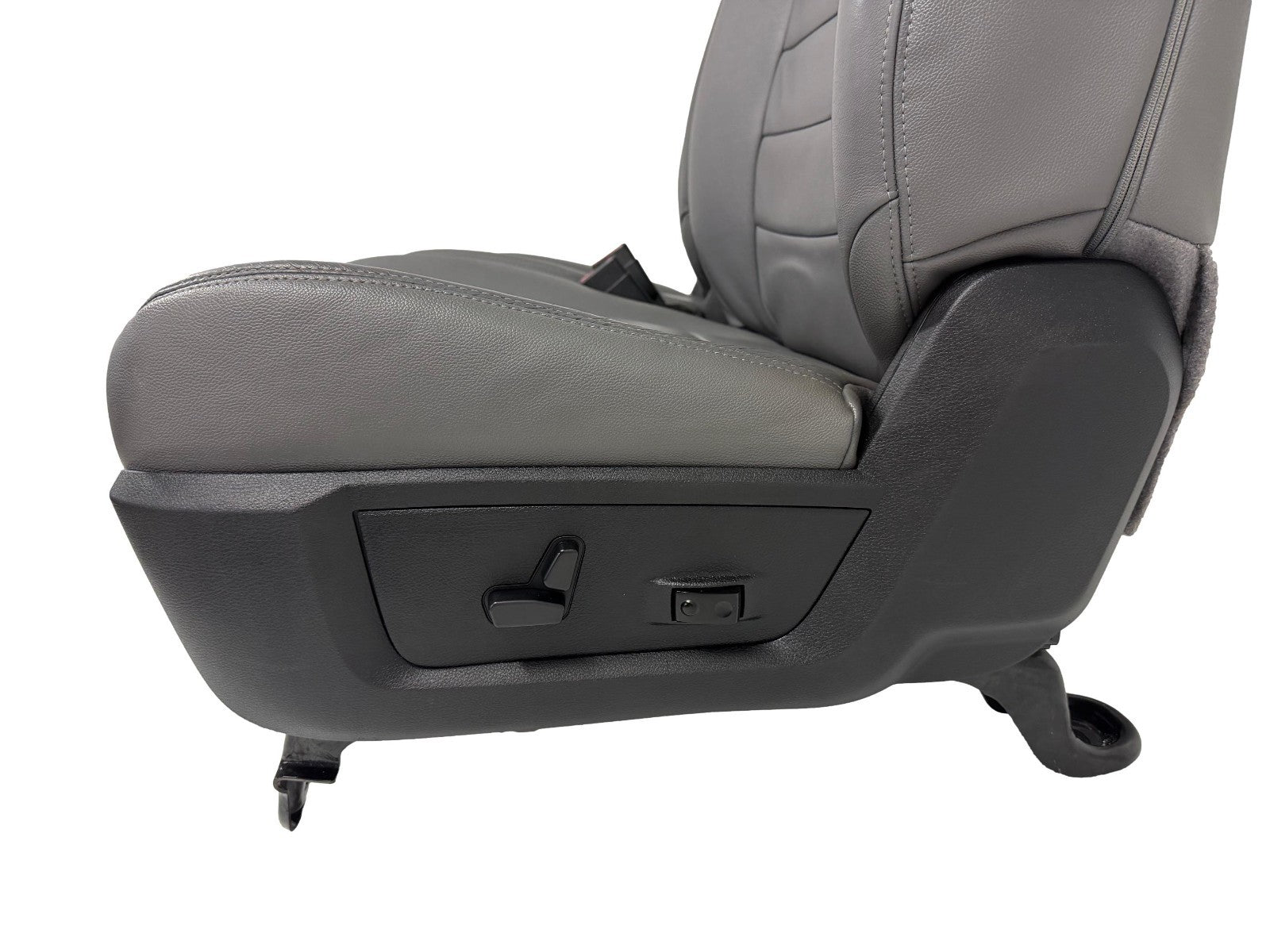 2009 - 2018 Dodge Ram Seats Set Crew Cab, Alea Gray Leather w/ OEM Power Driver