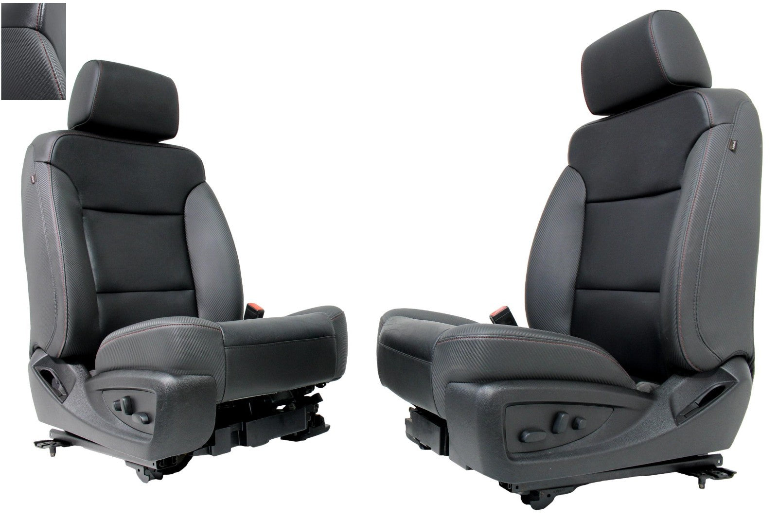 2014 - 2018 Silverado Sierra Front Seats, SLT All Terrain Leather w Carbon Fiber