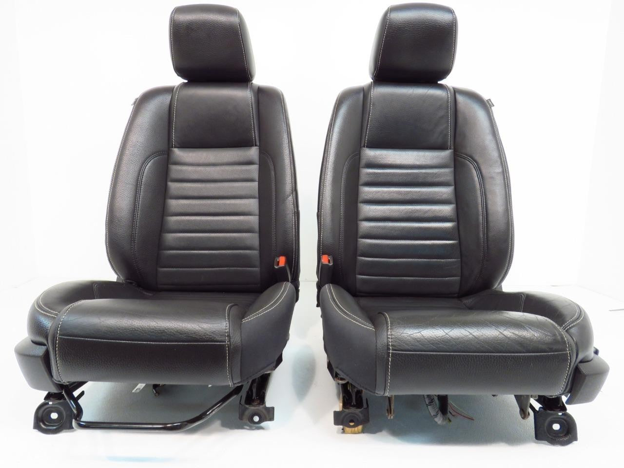 2005 - 2014 Ford Mustang Front Seats, GT Black Leather w/ Power Driver OEM