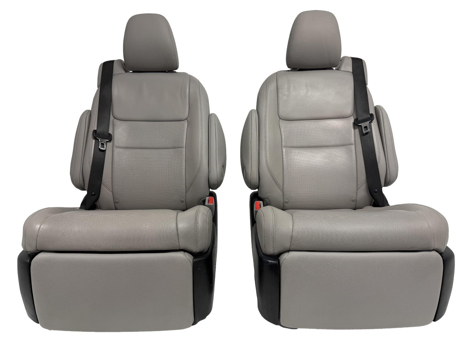 2011–2020 Toyota Sienna 2nd Row Captain's Chair Recliner Seats, Gray Leather OEM