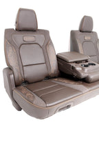 2019+ RAM 1500 Rear Reclining Seats w/ Folding Console, Longhorn Brown Heat Cool