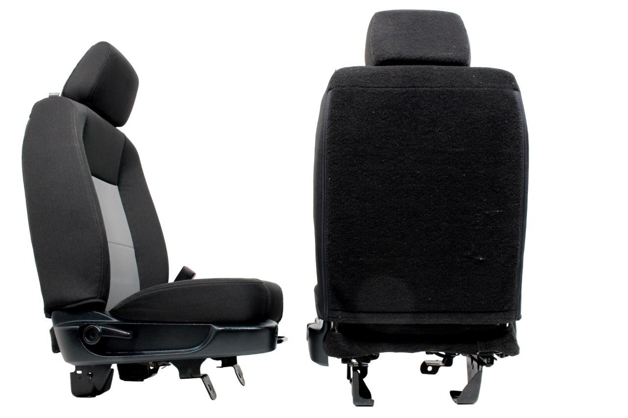 Ford Ranger Extended Cab Front BUCKET Black Grey Cloth Seats 1998 - 2011