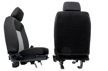Ford Ranger Extended Cab Front BUCKET Black Grey Cloth Seats 1998 - 2011