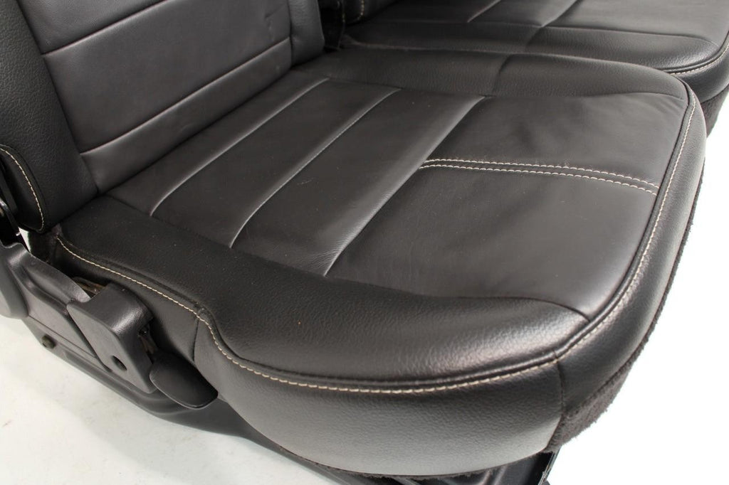 2008 - 2010 Ford Super Duty Crew Cab Rear Seats, Lariat Black Leather - Fits 99+