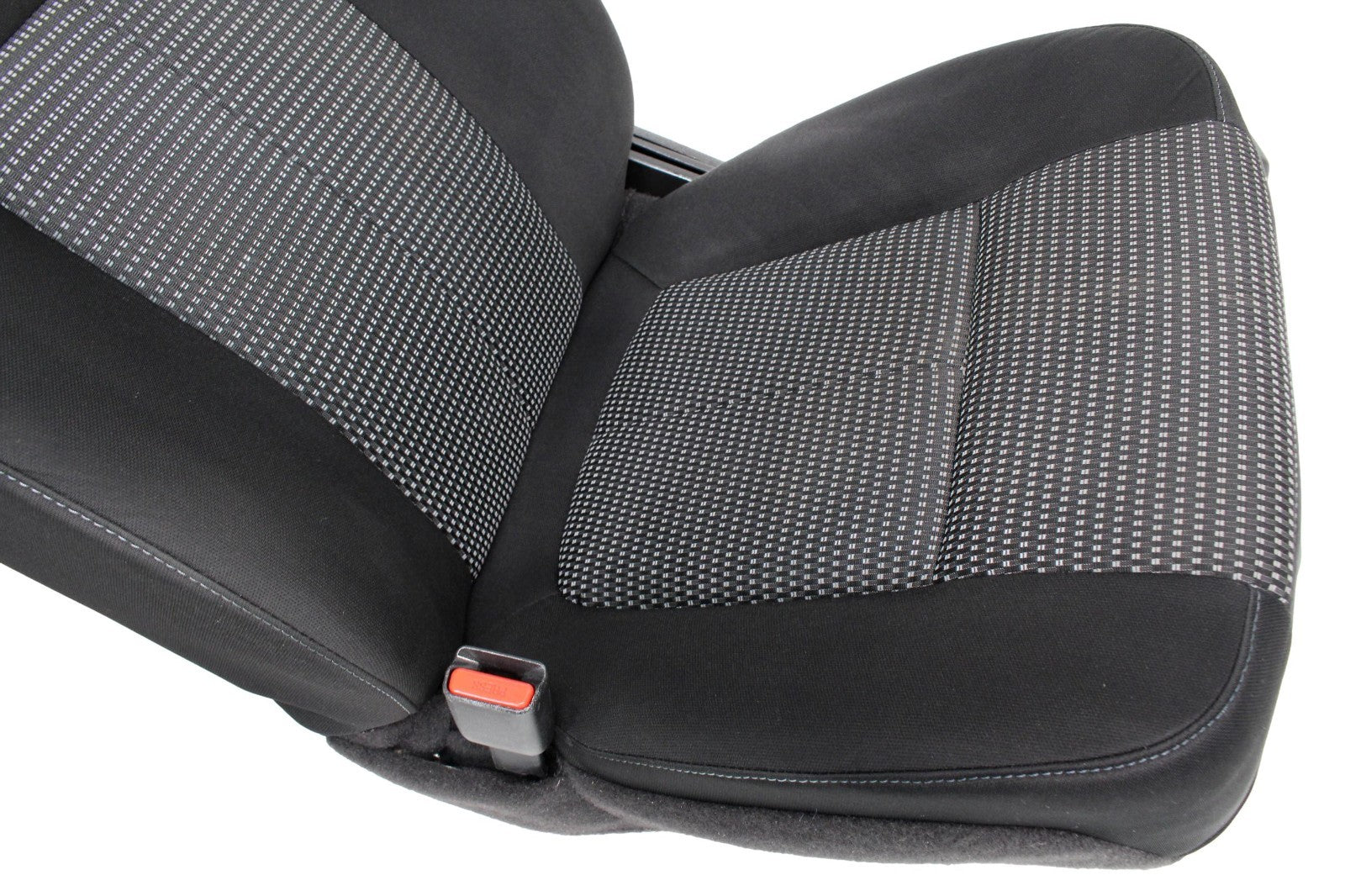 2009 - 2014 Ford F150 Front Seats, XL Black Gray Two-Tone Cloth, w/ Lumbar
