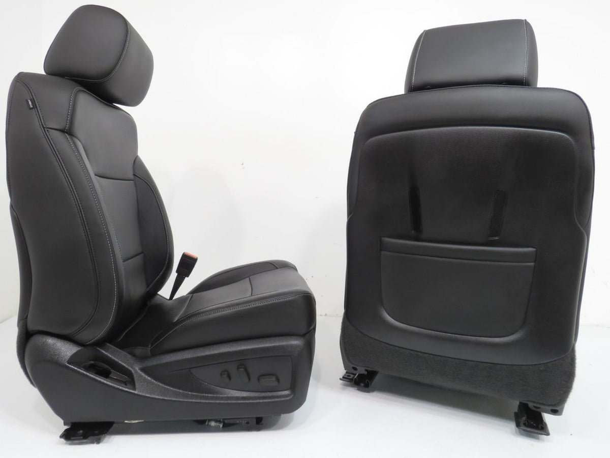 2014-2019 Sierra Chevy Silverado Front Seats, LTZ Black Leather, Heated Cooled