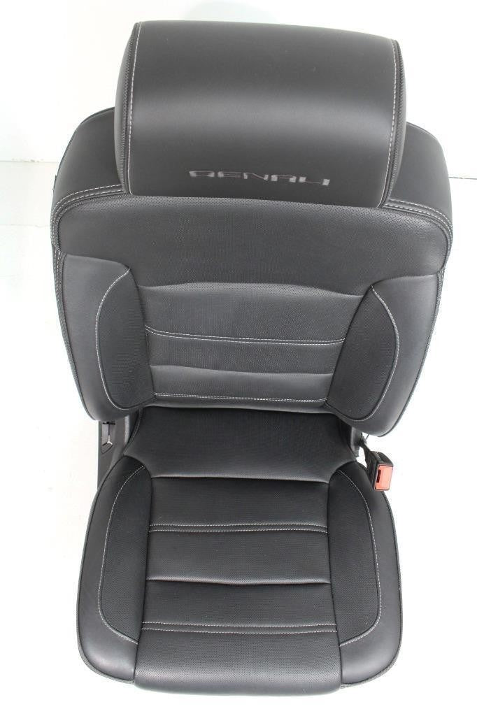 2018-2020 GMC Yukon Denali Front Seats, OEM Black Leather Heated Ventilated Cool