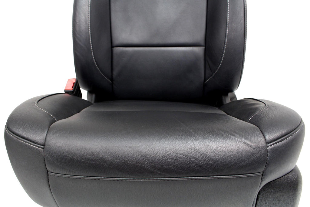 2014 - 2019 GM Sierra Silverado LTZ Front Seats, Black Leather, Powered Heated