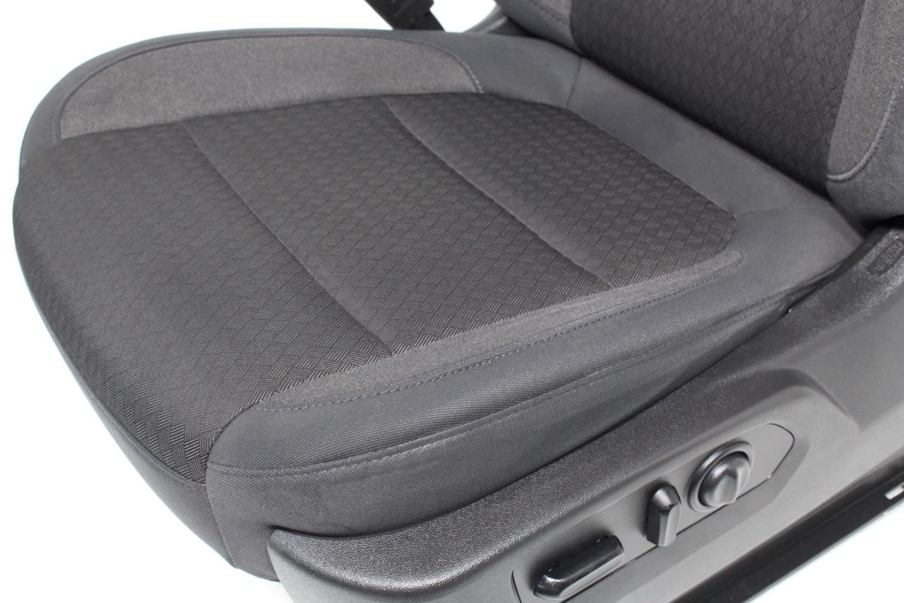 2019 - 2024 Chevy Silverado GMC Sierra Power Driver Seat Black Cloth Upgrade Kit