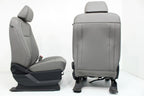 2015 - 2022 Ford F150 & Super Duty Front Seat Pair, All Cabs XL Earth Gray Vinyl