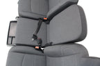 2002 - 2025 Dodge Ram Black & Gray Cloth Front Seats with Jump Seat Console