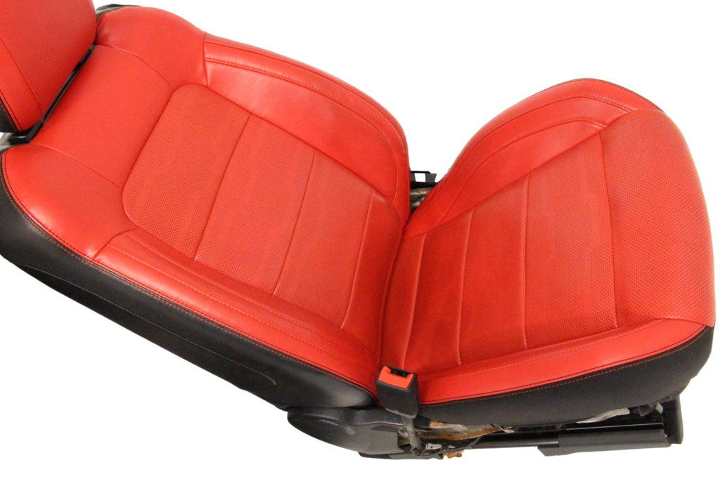 2015 - 2023 Ford Mustang Front Seats, GT Premium Coupe - Showstopper Red Leather