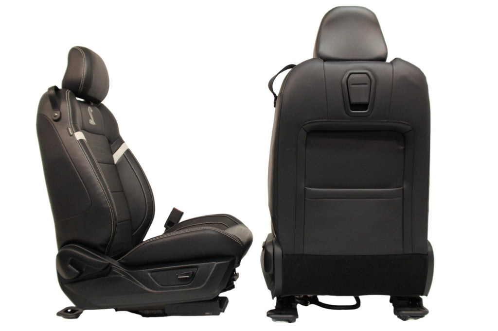 2015-2023 Ford Mustang Seats Set, Shelby GT500 Coupe Black Leather Heated Cooled