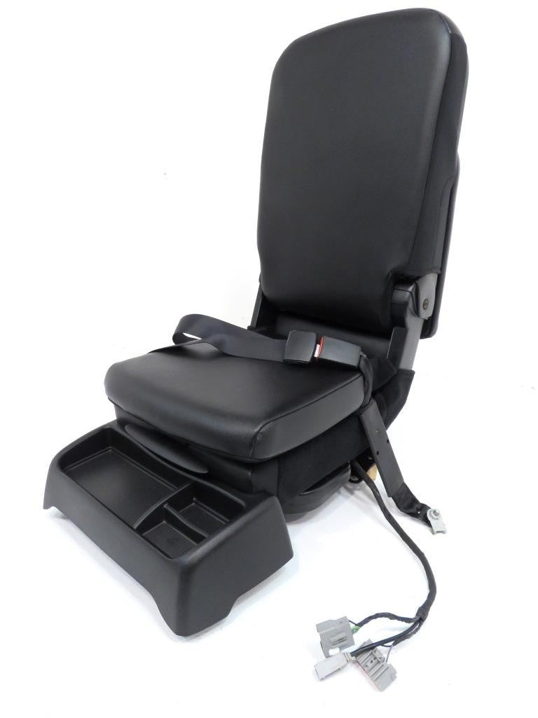 2009 - 2018 Ram Center Jump Seat, Black Leather Laramie, w/ Install Kit & Trim